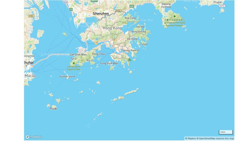 Localização do surto de PSA em Hong Kong. ©OpenStreetMap contributors. https://www.openstreetmap.org/copyright