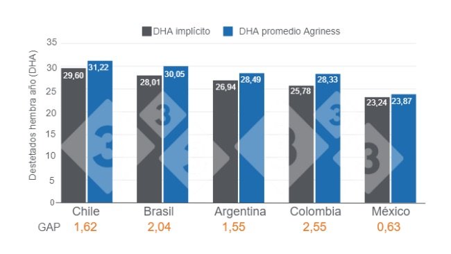 Gráfico 1. Diferença estimada entre o DFA implícito e o DFA médio Agriness - 2023. Elaborado pelo Departamento de Economia e Inteligência de Mercado da 333 com dados próprios e Agriness.