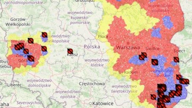 PSA surtos na Polônia