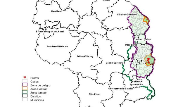 Visão geral das zonas de restrição em Brandenburg