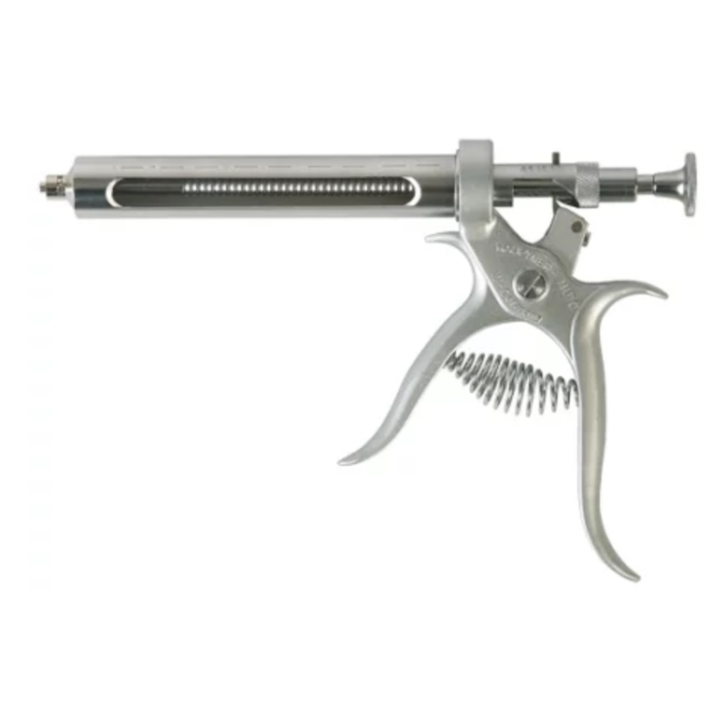 Pistolet à seringue hypodermique Hauptner 25 ml dosage luer-lock 0,5 à 2,5 m