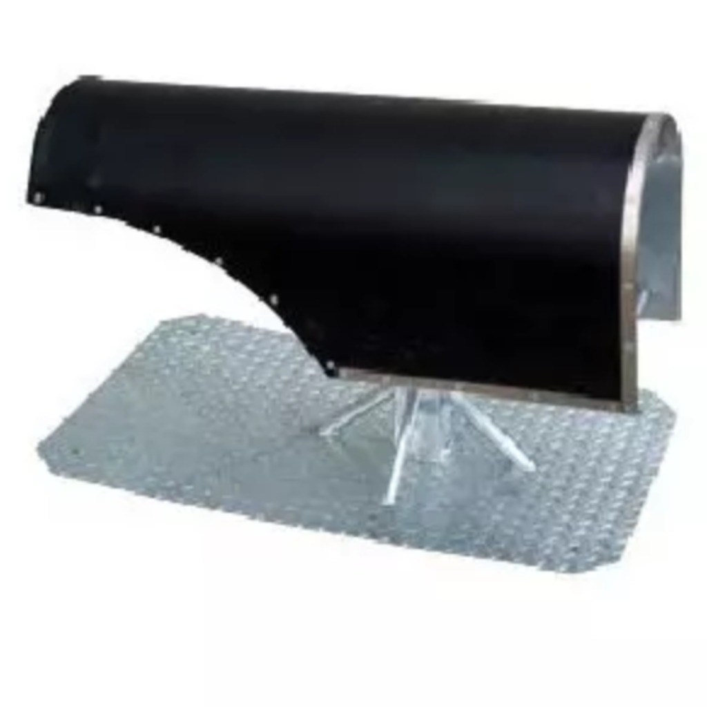 Stojak do inseminacji z mechanizmem składanym i płytą podłogową