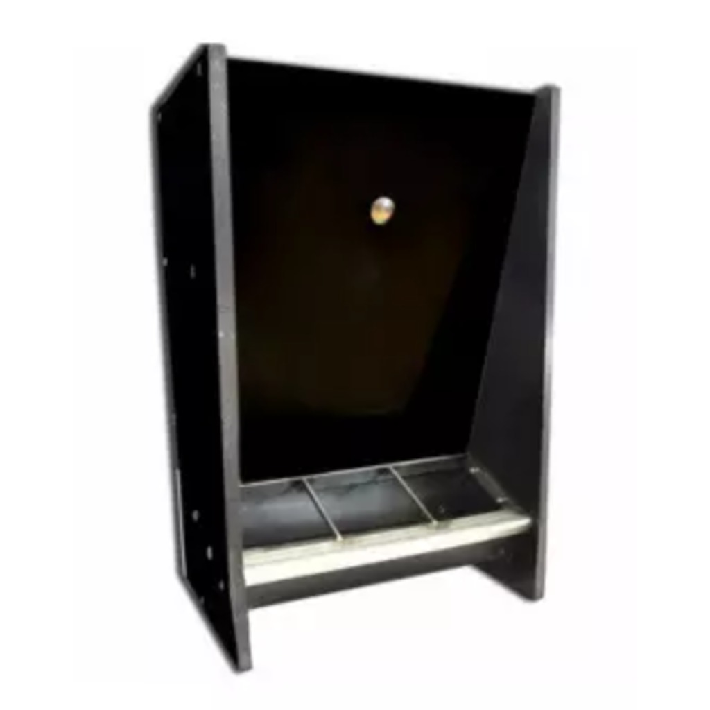 Trémie en polyéthylène FM à 3 bouches simples pour porcs d'engraissement 169 L