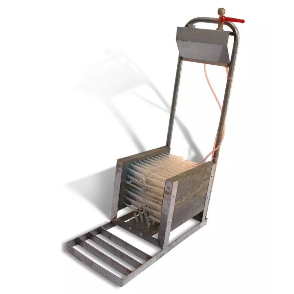 Czyścik do butów ze stali nierdzewnej