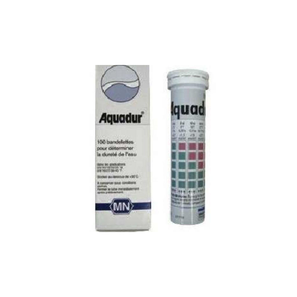 Bandelettes indicatrices de dureté de l'eau 100 unités