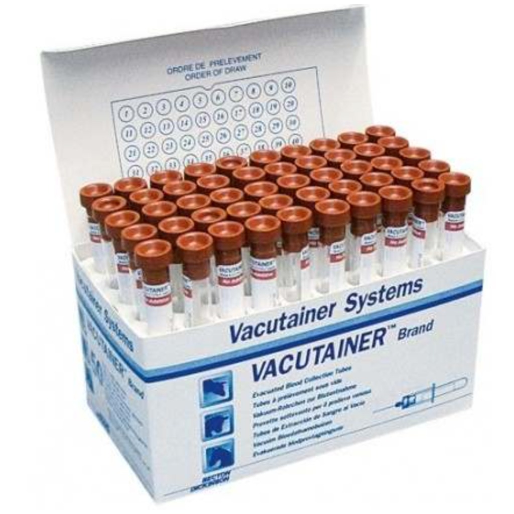 Tubes Vacutainer : tubes de 5 ml, 40 unités